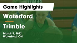 Waterford  vs Trimble  Game Highlights - March 5, 2022