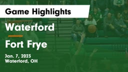 Waterford  vs Fort Frye  Game Highlights - Jan. 7, 2023