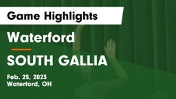 Waterford  vs SOUTH GALLIA  Game Highlights - Feb. 25, 2023