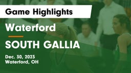 Waterford  vs SOUTH GALLIA  Game Highlights - Dec. 30, 2023