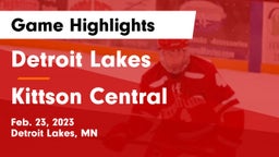 Detroit Lakes  vs Kittson Central  Game Highlights - Feb. 23, 2023