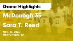 McDonogh 35  vs Sara T. Reed Game Highlights - Nov. 17, 2023