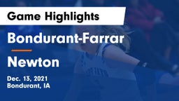 Bondurant-Farrar  vs Newton   Game Highlights - Dec. 13, 2021