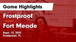 Frostproof  vs Fort Meade Game Highlights - Sept. 12, 2022