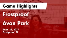 Frostproof  vs Avon Park  Game Highlights - Sept. 25, 2023
