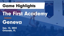 The First Academy vs Geneva  Game Highlights - Jan. 13, 2022