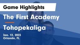 The First Academy vs Tohopekaliga  Game Highlights - Jan. 12, 2023