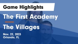 The First Academy vs The Villages  Game Highlights - Nov. 22, 2023