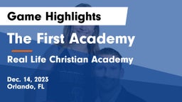 The First Academy vs Real Life Christian Academy Game Highlights - Dec. 14, 2023