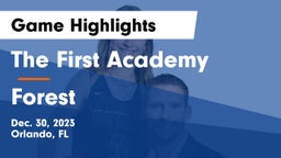 The First Academy vs Forest  Game Highlights - Dec. 30, 2023