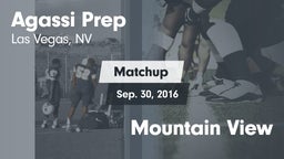 Matchup: Agassi Prep High vs. Mountain View  2016