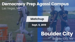 Matchup:  Democracy Prep vs. Boulder City  2019
