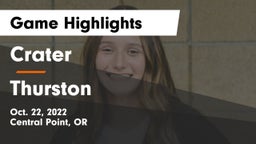 Crater  vs Thurston Game Highlights - Oct. 22, 2022