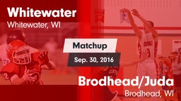 Matchup: Whitewater High vs. Brodhead/Juda  2016