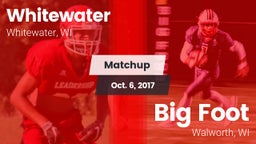 Matchup: Whitewater High vs. Big Foot  2017
