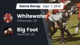 Recap: Whitewater  vs. Big Foot  2018