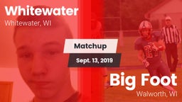 Matchup: Whitewater High vs. Big Foot  2019