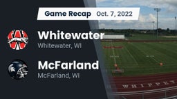 Recap: Whitewater  vs. McFarland  2022