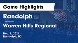 Randolph  vs Warren Hills Regional  Game Highlights - Dec. 9, 2021