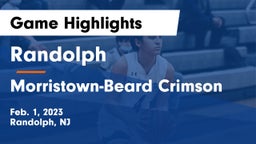 Randolph  vs Morristown-Beard Crimson Game Highlights - Feb. 1, 2023