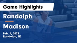 Randolph  vs Madison  Game Highlights - Feb. 4, 2023