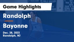 Randolph  vs Bayonne  Game Highlights - Dec. 28, 2023