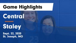 Central  vs Staley  Game Highlights - Sept. 22, 2020