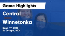 Central  vs Winnetonka  Game Highlights - Sept. 19, 2020