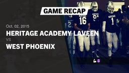 Recap: Heritage Academy Laveen vs. West Phoenix  2015