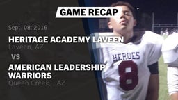 Recap: Heritage Academy Laveen vs. American Leadership Warriors 2016