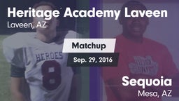 Matchup: Heritage Academy vs. Sequoia  2016