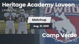 Matchup: Heritage Academy vs. Camp Verde  2018