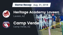 Recap: Heritage Academy Laveen vs. Camp Verde  2018