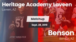Matchup: Heritage Academy vs. Benson  2019