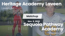 Matchup: Heritage Academy vs. Sequoia Pathway Academy 2020