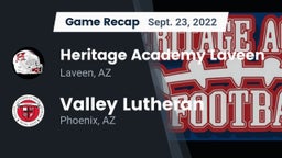 Recap: Heritage Academy Laveen vs. Valley Lutheran  2022