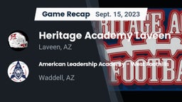Recap: Heritage Academy Laveen vs. American Leadership Academy - West Foothills 2023