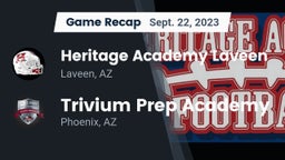 Recap: Heritage Academy Laveen vs. Trivium Prep Academy 2023