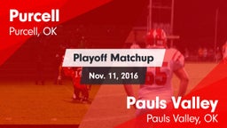 Matchup: Purcell  vs. Pauls Valley  2016