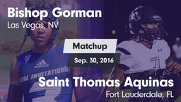 Matchup: Bishop Gorman vs. Saint Thomas Aquinas  2016