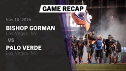 Recap: Bishop Gorman  vs. Palo Verde  2016