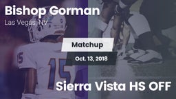 Matchup: Bishop Gorman vs. Sierra Vista HS OFF 2018