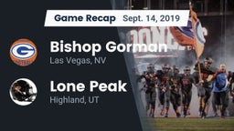 Recap: Bishop Gorman  vs. Lone Peak  2019