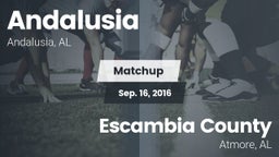 Matchup: Andalusia High vs. Escambia County  2016
