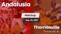Matchup: Andalusia High vs. Thomasville  2016