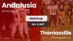 Matchup: Andalusia High vs. Thomasville  2017