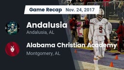 Recap: Andalusia  vs. Alabama Christian Academy  2017