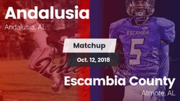 Matchup: Andalusia High vs. Escambia County  2018
