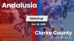 Matchup: Andalusia High vs. Clarke County  2018