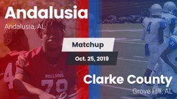 Matchup: Andalusia High vs. Clarke County  2019